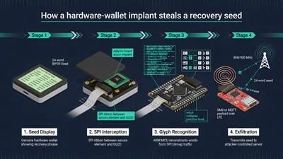 Examining the Security Risks of a Hardware Implant in Ledger Nano X Devices
