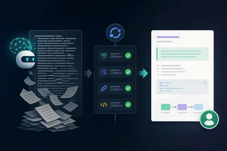 When AI-Generated Documentation Is Unreadable: A CI Playbook