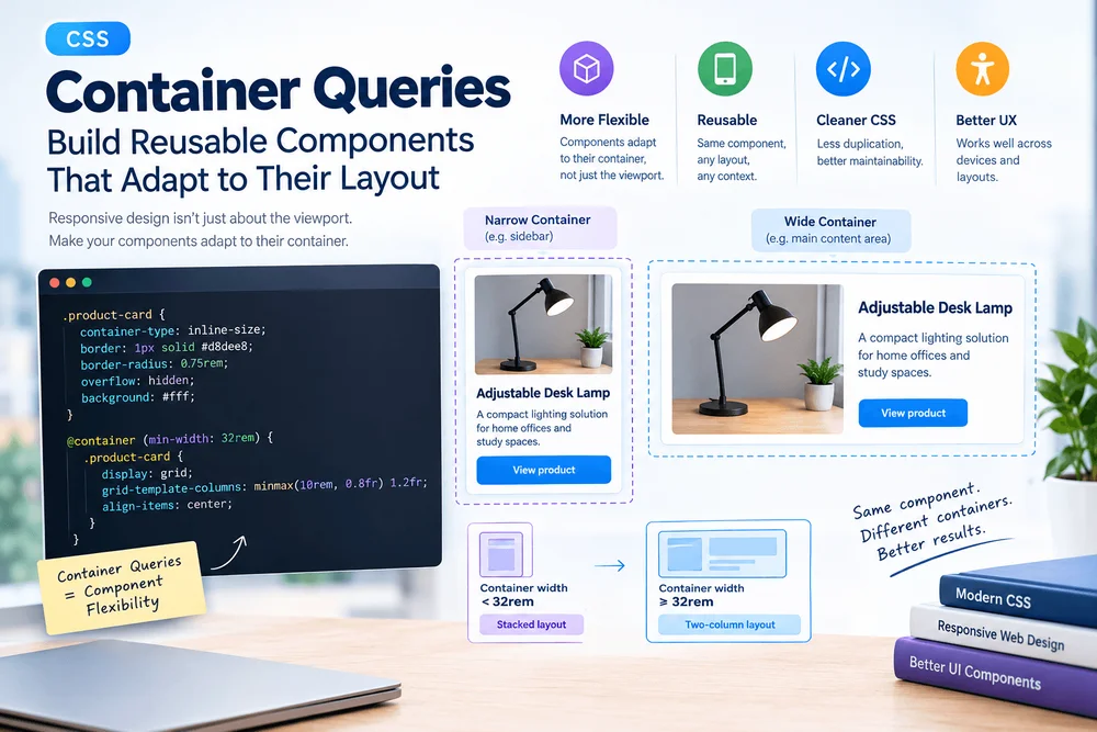 CSS Container Queries: Build Reusable Components That Adapt to Their Layout